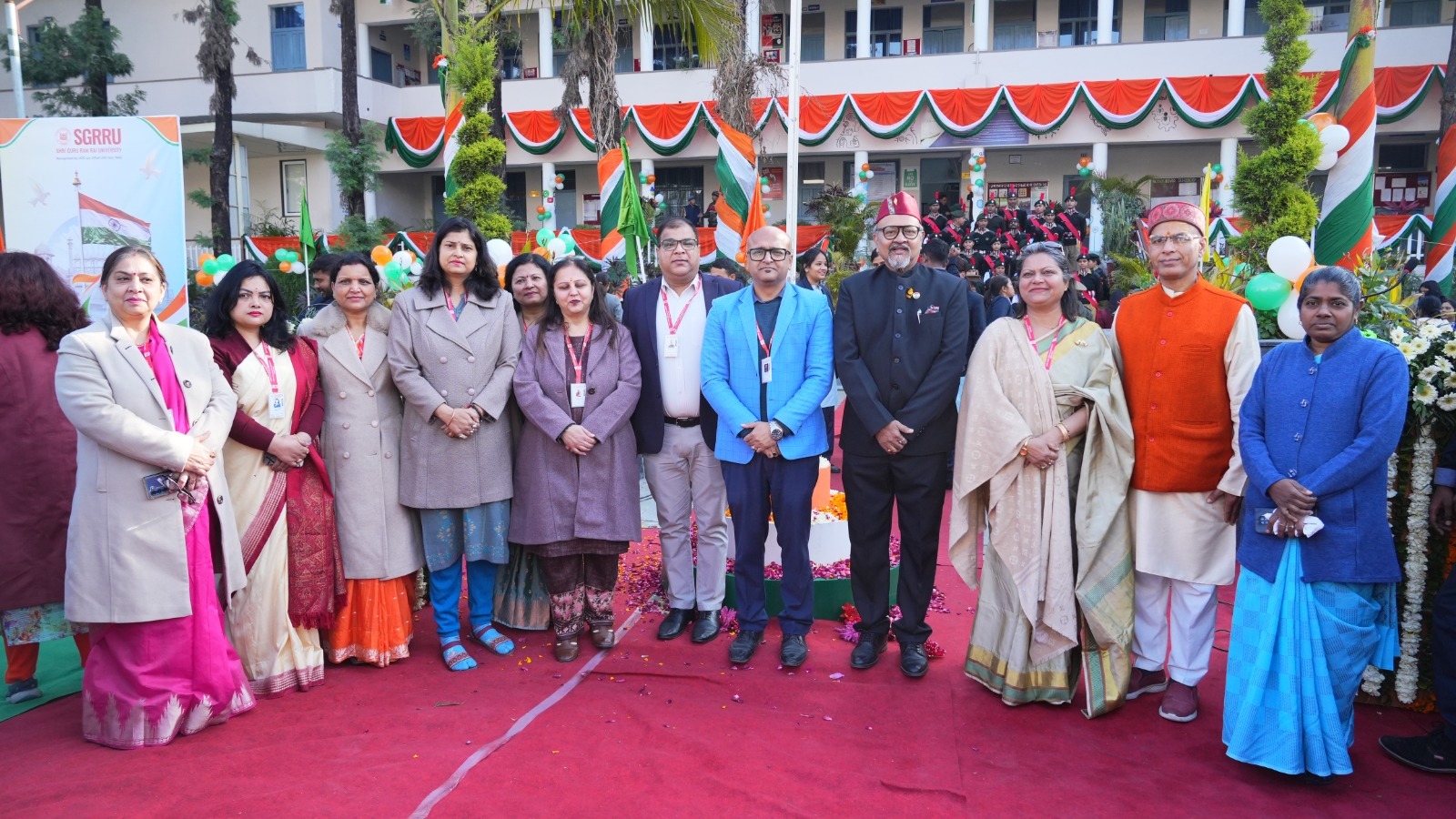 संविधान और राष्ट्रनिर्माण का संदेश: गणतंत्र दिवस पर SGRRU बना राष्ट्रगौरव का केंद्र