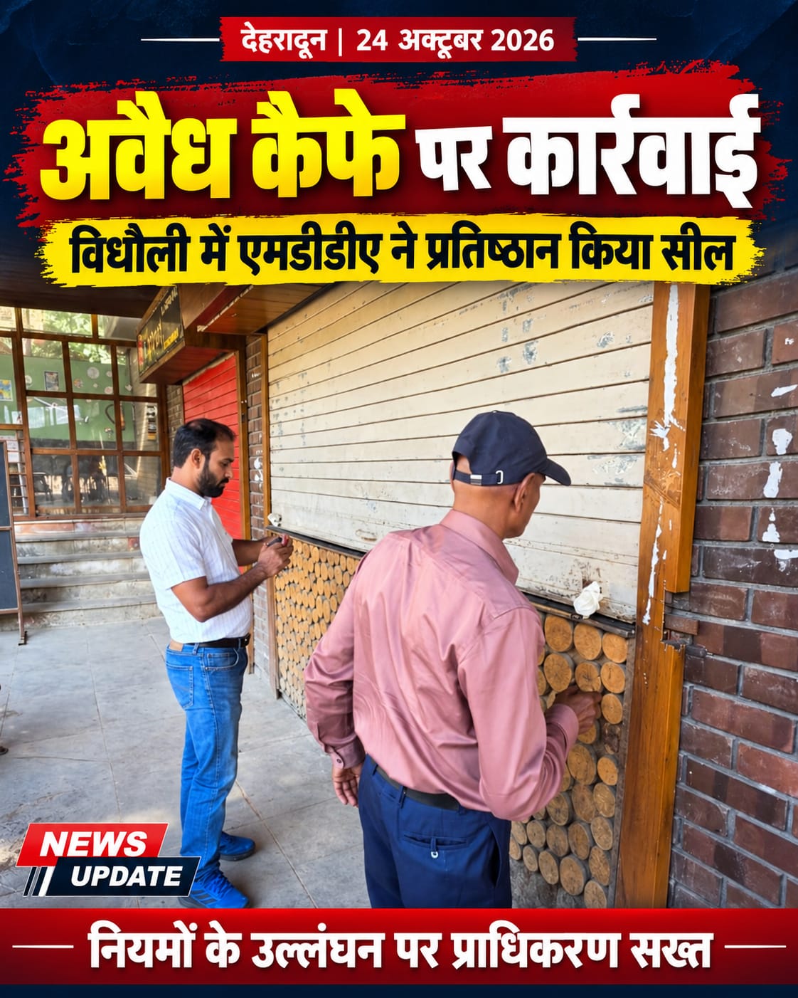 हड़कंप:एक्शन मोड में एमडीडीए, बंशीधर तिवारी के सख्त तेवर से अवैध प्लॉटिंग और निर्माण करने वालों में मचा हड़कंप